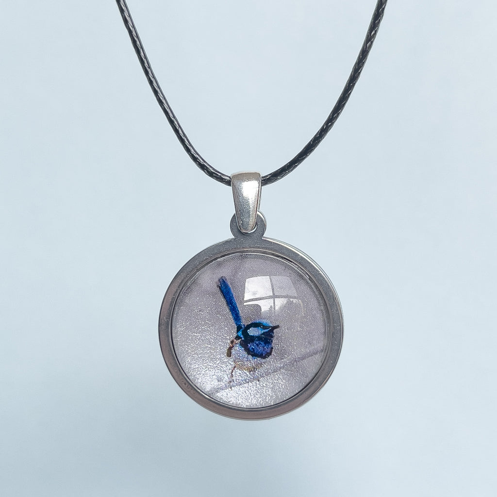 Tasmanian Blue Wren Necklace - Myrtle & Me