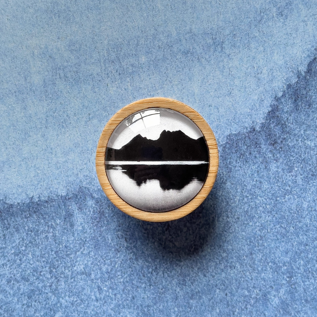 Cradle Mountain - Tasmanian Nature Jewellery - Brooch - Bamboo
