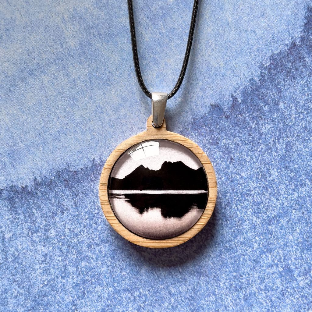 Cradle Mountain - Bamboo Pendant - Tasmanian Eco Friendly Jewellery