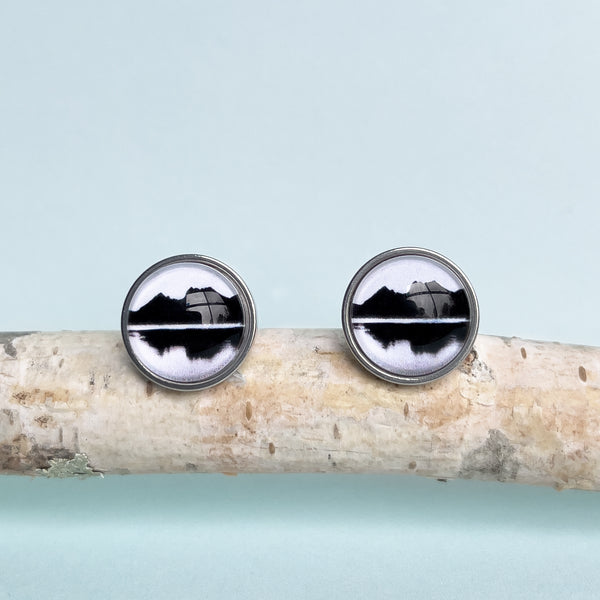 Cradle Mountain - Hypoallergenic Stud Earrings - Handmade In Tasmania