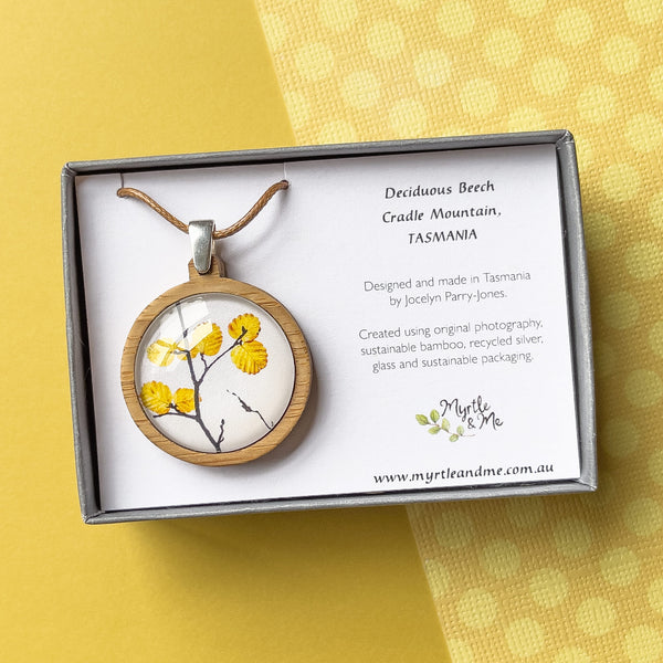 Deciduous Beech - Fagus - Tasmanian Wilderness Jewellery - Myrtle & Me