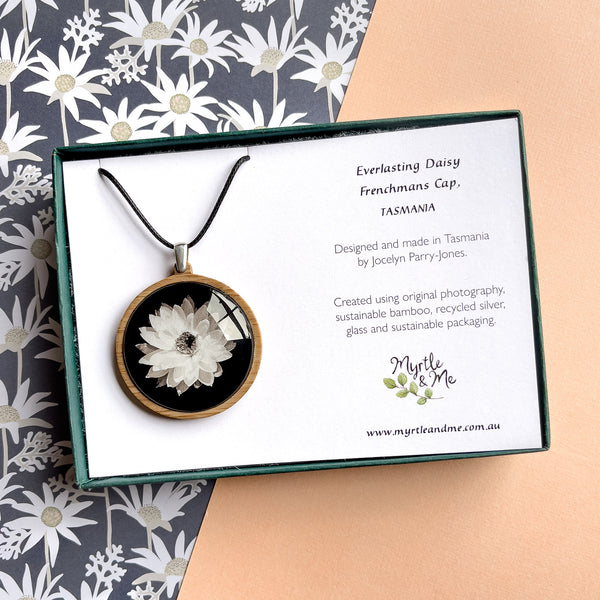 Everlasting Daisy - Large Pendant - Handmade In Tasmania