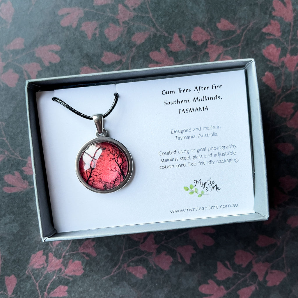 Gum Trees - Tasmanian Winter Edition Pendant - Small Size - Gift Boxed