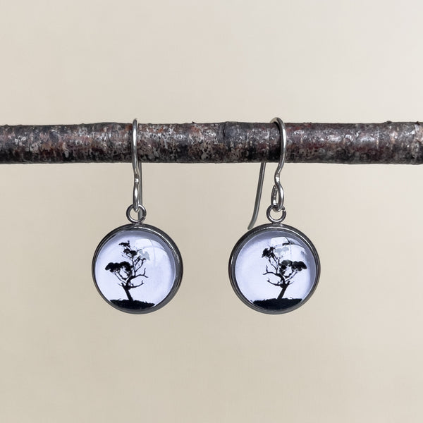 Tasmanian Gum Tree Dangle Earrings - Handmade In Australia - Myrtle & Me Jewellery