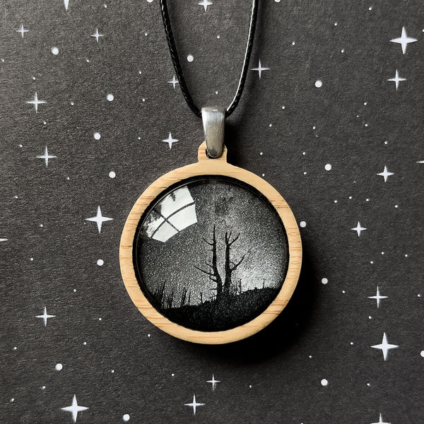 King Billy Pine Necklace - Handmade From Eco Friendly Bamboo and Silver