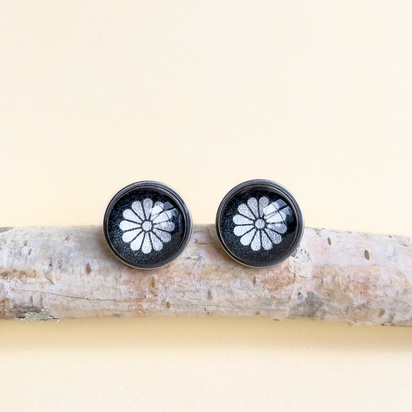 Port Arthur Tasmania Handmade Stud Earrings - Silver - Myrtle & Me Jewellery