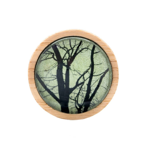 Green Tasmanian Trees Handmade Brooch - Myrtle & Me Jewellery
