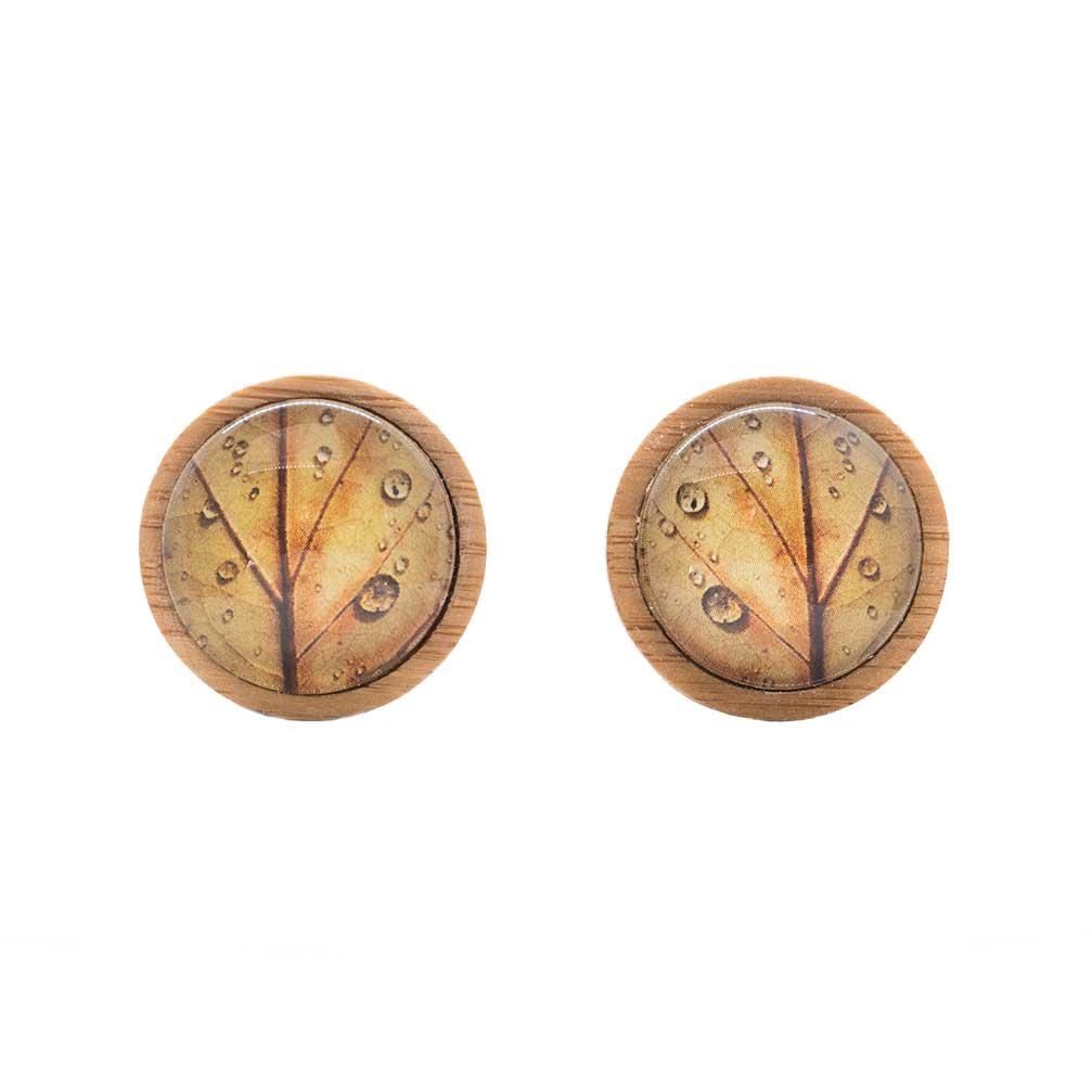 Autumn Leaf - Handmade Cufflinks - Myrtle & Me
