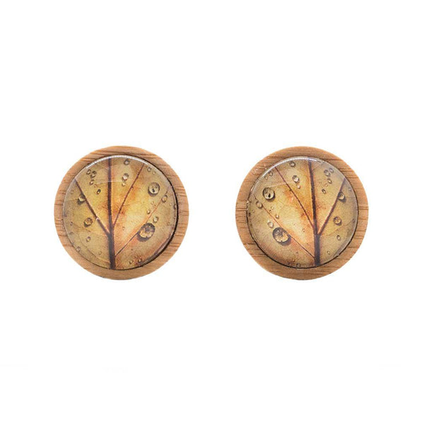 Autumn Leaf - Handmade Cufflinks - Myrtle & Me