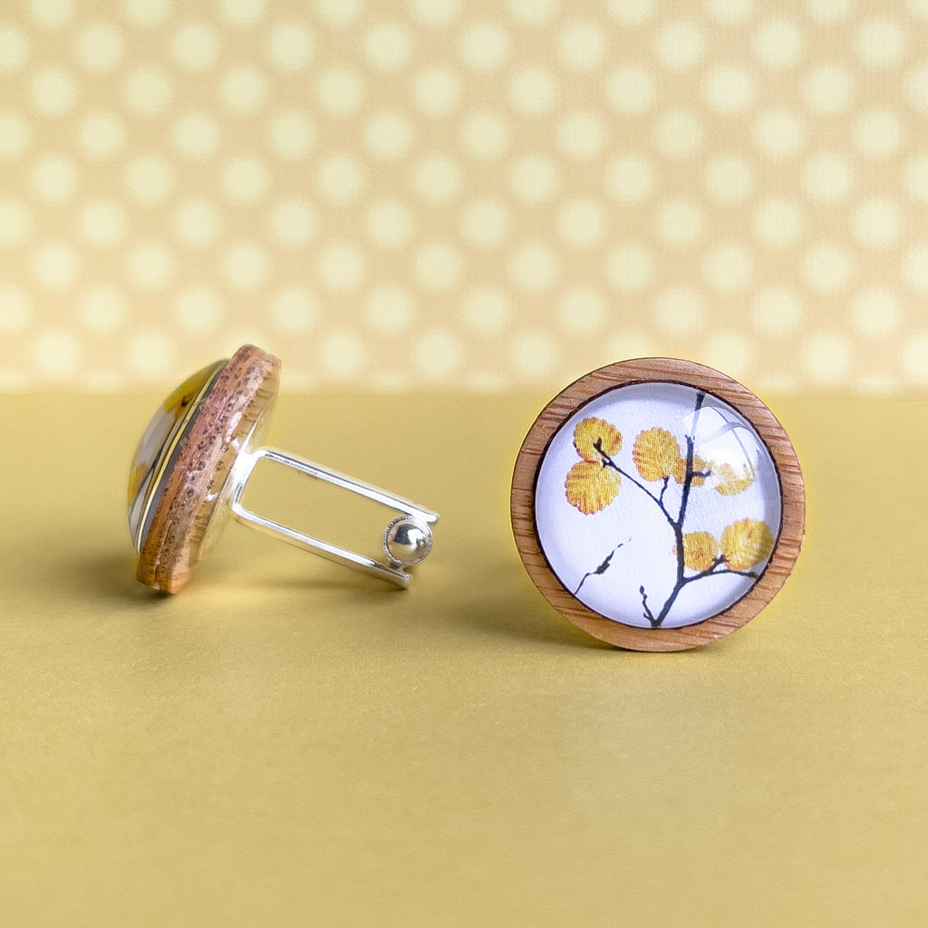 Fagus - Deciduous Beech - Tasmanian Made Cufflinks - Myrtle & Me