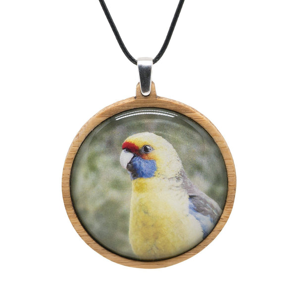 Green Rosella - Pendant (Large) - Pendant - Myrtle & Me Jewellery