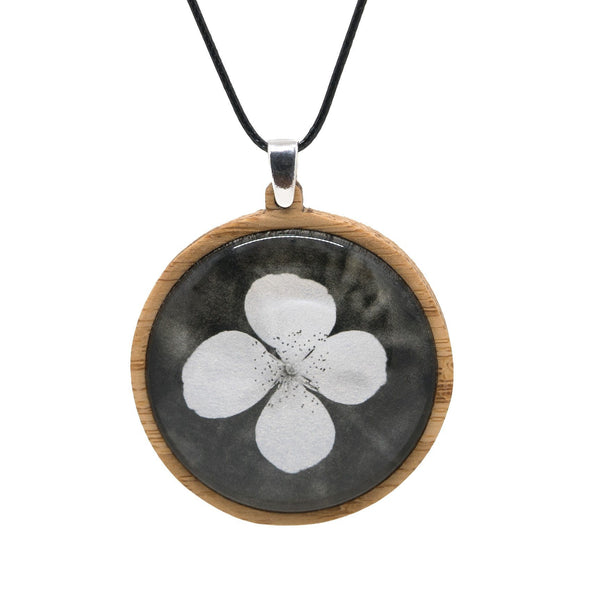 Tasmanian Leatherwood Flower Pendant - Australian Nature Jewellery - Myrtle & Me