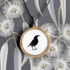 Black Currawong Bird Necklace - Tasmanian Nature Jewellery - Myrtle and Me