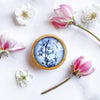 Blue Spring Cherry Blossom Brooch - Handmade In Tasmania