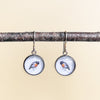 Scarlet Robin Dangle Earrings - Tasmanian Bird Jewellery - Handmade By Myrtle & Me